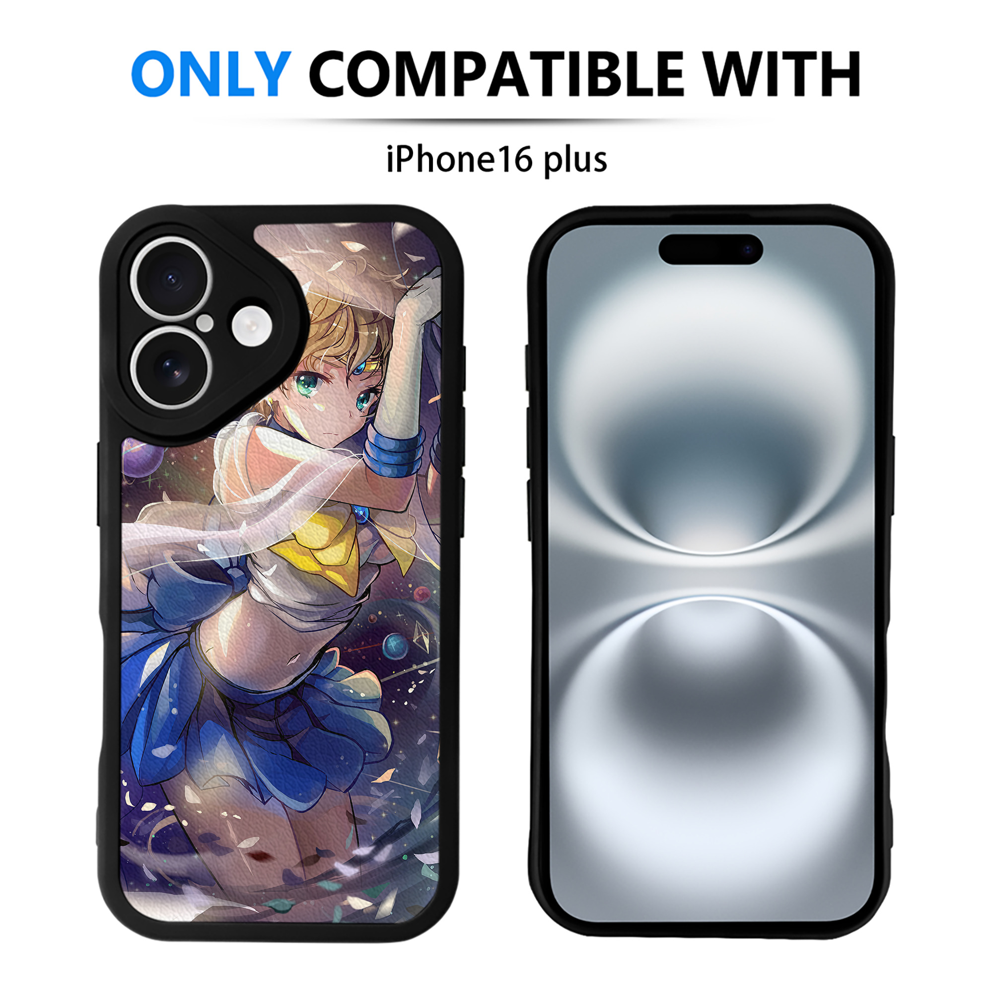 （画像用） 美少女戦士セーラームーン Sailor Moon 【iPhone 16シリーズ対応】シリコンスマホケース（レザー調） 材質：シリコン